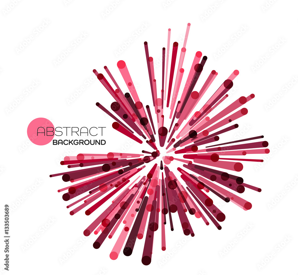 Poster vector explosion lines
