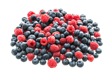 Blueberry and Rasberry fruit