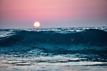 Panele Szklane  Zachód słońca nad oceanem