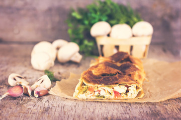 strudel with vegetables