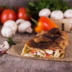 strudel with vegetables