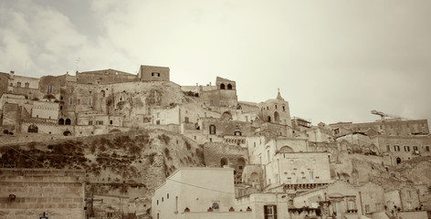 Fototapeta premium Matera's Sassi panorama - Italy