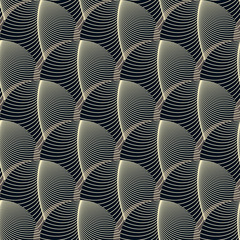 Seamless tile with feather texture in black shades