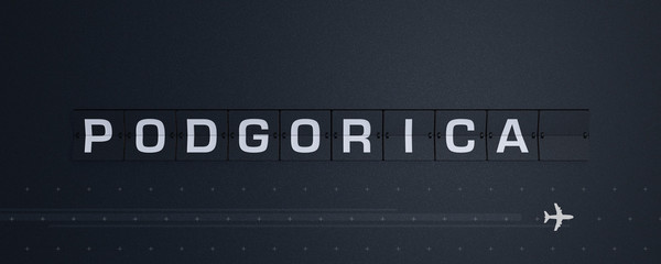 3D Rendering Flip Board Capital podgorica