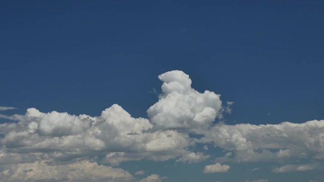 Time Lapse Clouds Growing into Thunderstorms