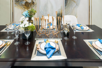 modern dining room interior