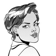 Beautiful woman looking questioningly