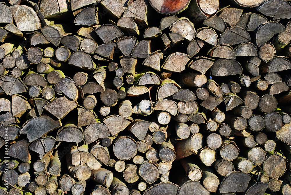 Poster pile of wood