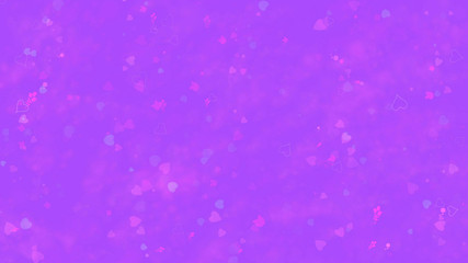 Love themed purple background with hearts and roses with moving