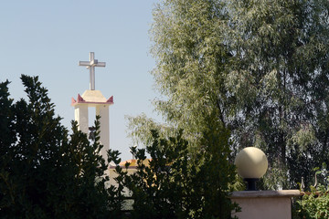 Christian cross of a church in northern Iraq