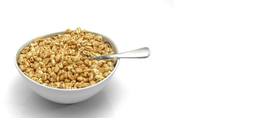 Cereales inflados para el desayuno.