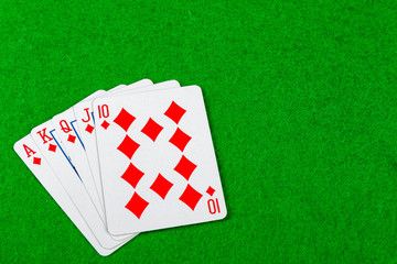 Diamonds royal flush