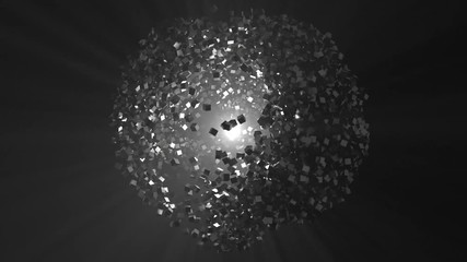 Space cubes - Powered by Adobe