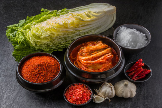 キムチの材料　Materials of the kimchi