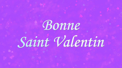 Naklejka na ściany i meble Happy Valentine's Day text in French 