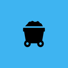 building cart icon. flat design