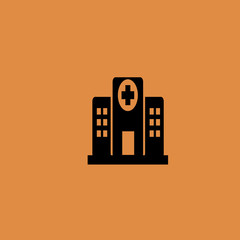 hospital icon. flat design