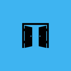 Door Icon. flat design