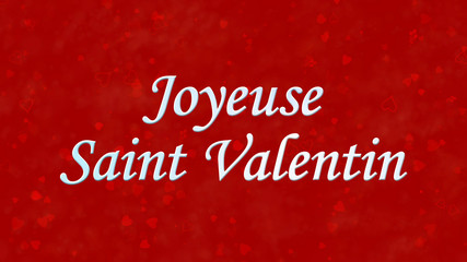 Happy Valentine's Day text in French 