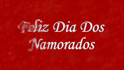 Happy Valentine's Day text in Portuguese "Feliz Dia Dos Namorado