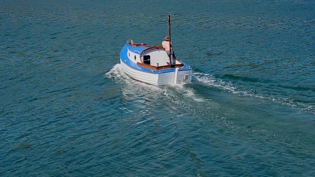 fishing motor boat