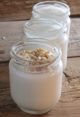 Homemade yogurt with cedar nuts, oatmeal and honey