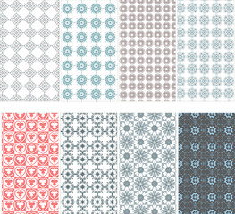 pattern background decorative abstract set