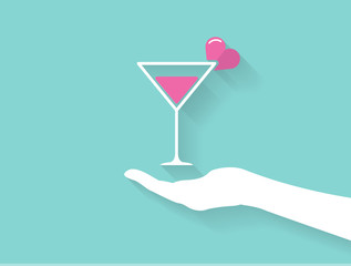  Valentine's day design. Minimal Vector Background,