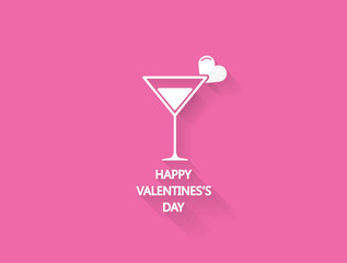  Valentine's day design. Minimal Vector Background,