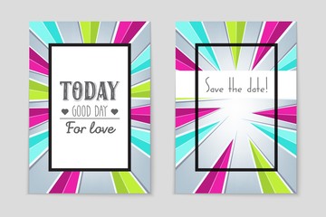 Obraz premium Abstract vector layout background set. For art template design, list, page, mockup brochure theme style, banner, idea, cover, booklet, print, flyer, book, blank, card, ad, sign, sheet,, a4.