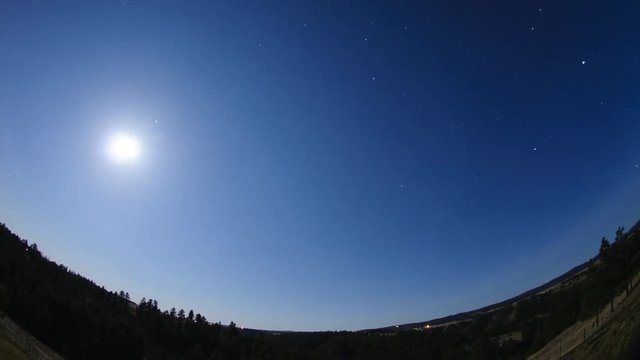 Total Lunar Eclipse in Time Lapse