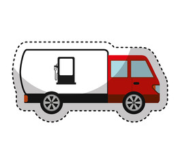 truck vehicle delivery service vector illustration design