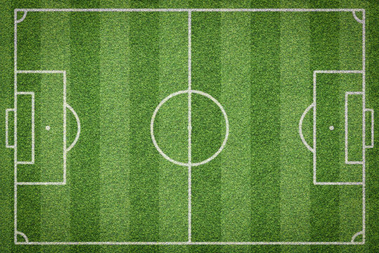 top view of soccer field