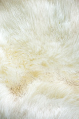 white artificial fur texture