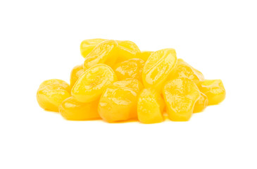 Fototapeta na wymiar Pile dried yellow kumquat