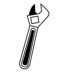 wrench tool isolated icon vector illustration design