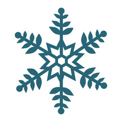 snowflake decorative isolated icon vector illustration design