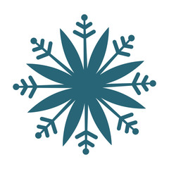 snowflake decorative isolated icon vector illustration design