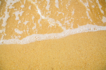 wave on the sandy beach