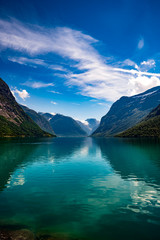 lovatnet lake Beautiful Nature Norway.
