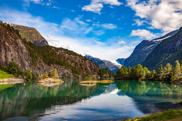 lovatnet lake Beautiful Nature Norway.