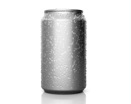 Beverage can with condensation