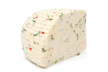 Circassian cheese with herbs and paprika