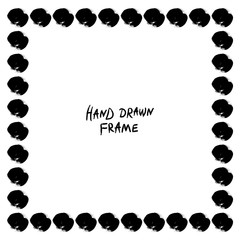 Black and white abstract frame