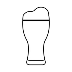 ice beer glass isolated icon vector illustration design