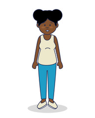 young woman avatar icon vector illustration design