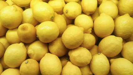 Fresh yellow lemon background
