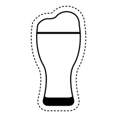 ice beer glass isolated icon vector illustration design