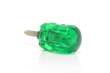 Screwdriver on white background