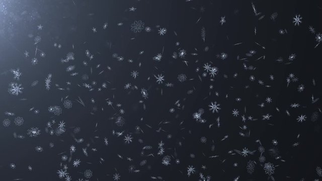 Schneeflocken fallen vom Himmel Hintergrund